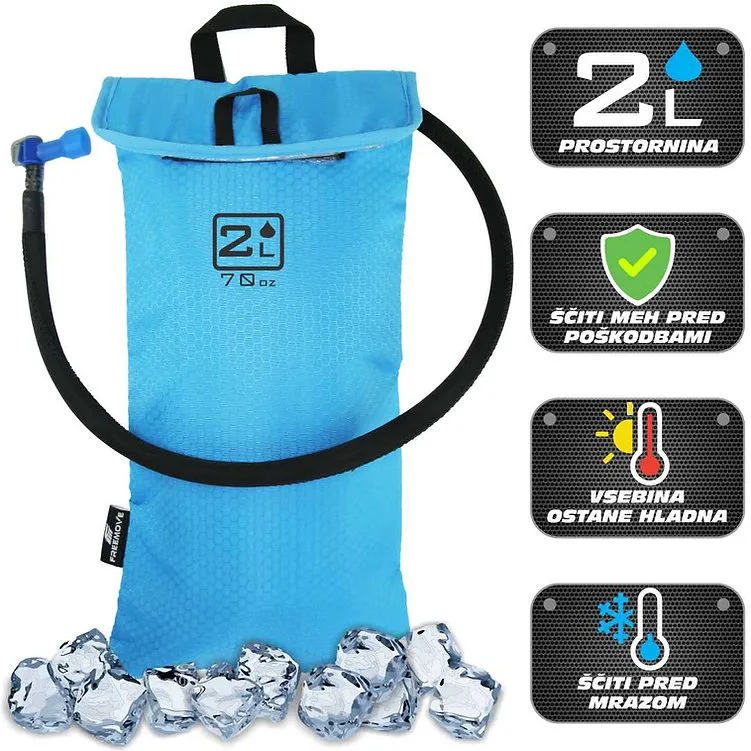 Termo torba Freemove za hidracijski meh 2L – izolirana zaščita za daljšo ohranitev temperature tekočine. Idealna za pohodništvo, kolesarjenje in tek. Na voljo pri SportR.si.