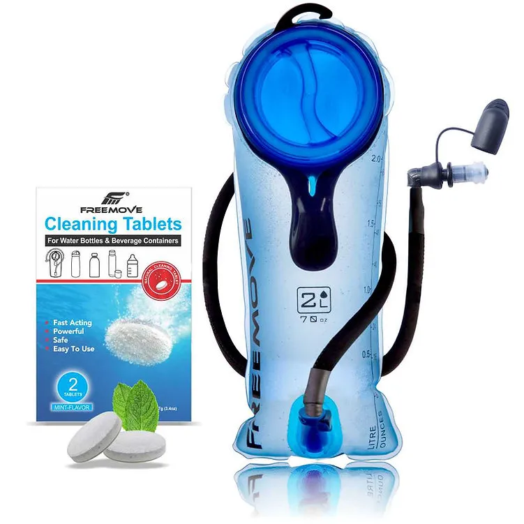 Hidracijski meh za vodo Freemove 2L – vzdržljiv, brez BPA in enostaven za uporabo. Odličen za pohodništvo, kolesarjenje in tek. Na voljo pri SportR.si.