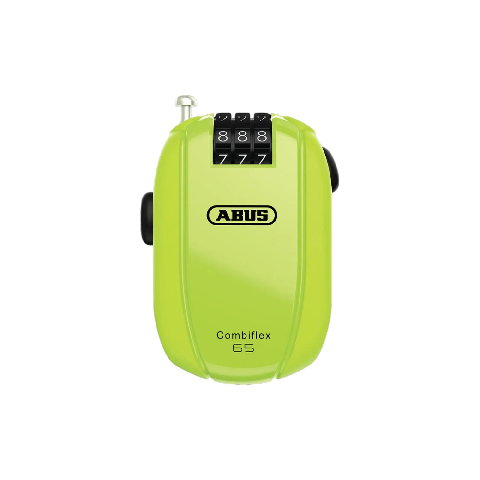 ABUS Combiflex Neon 65 – fleksibilna kombinacijska kabelska ključavnica s svetlečim odbojem. Na voljo na sportR.si