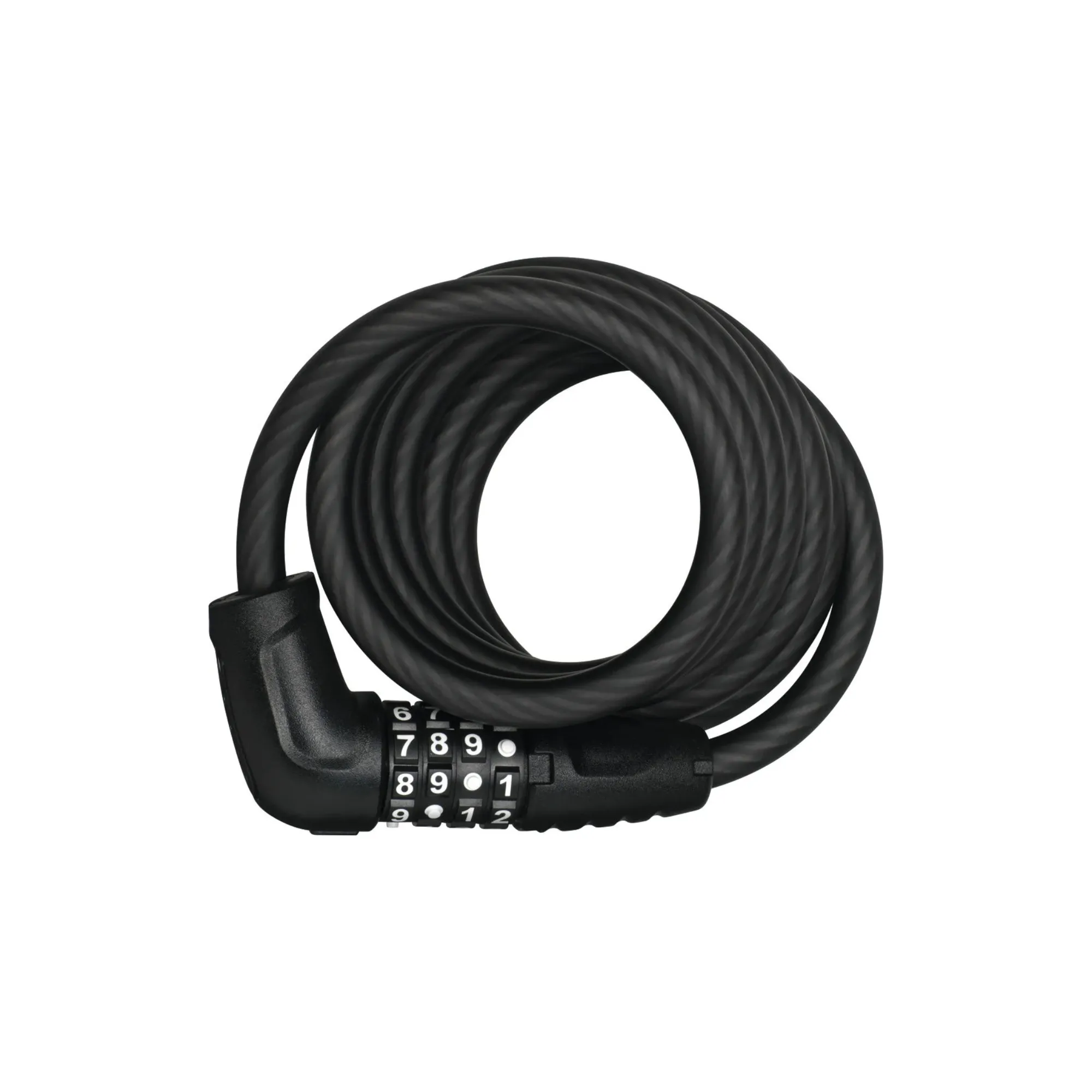 ABUS 5510C/180 – spiralna kabelska ključavnica 10 mm × 180 cm s 4‑mestno kombinacijo. Na voljo na sportR.si