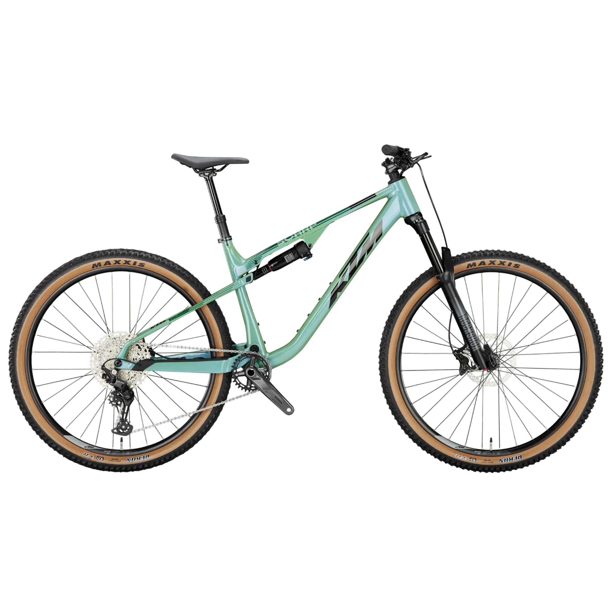 KTM Scarp LT 292 – trail polnovzmeteno gorsko kolo s 140 mm hoda, Shimano Deore 1×12 in RockShox vzmetenjem. Na voljo na sportR.si