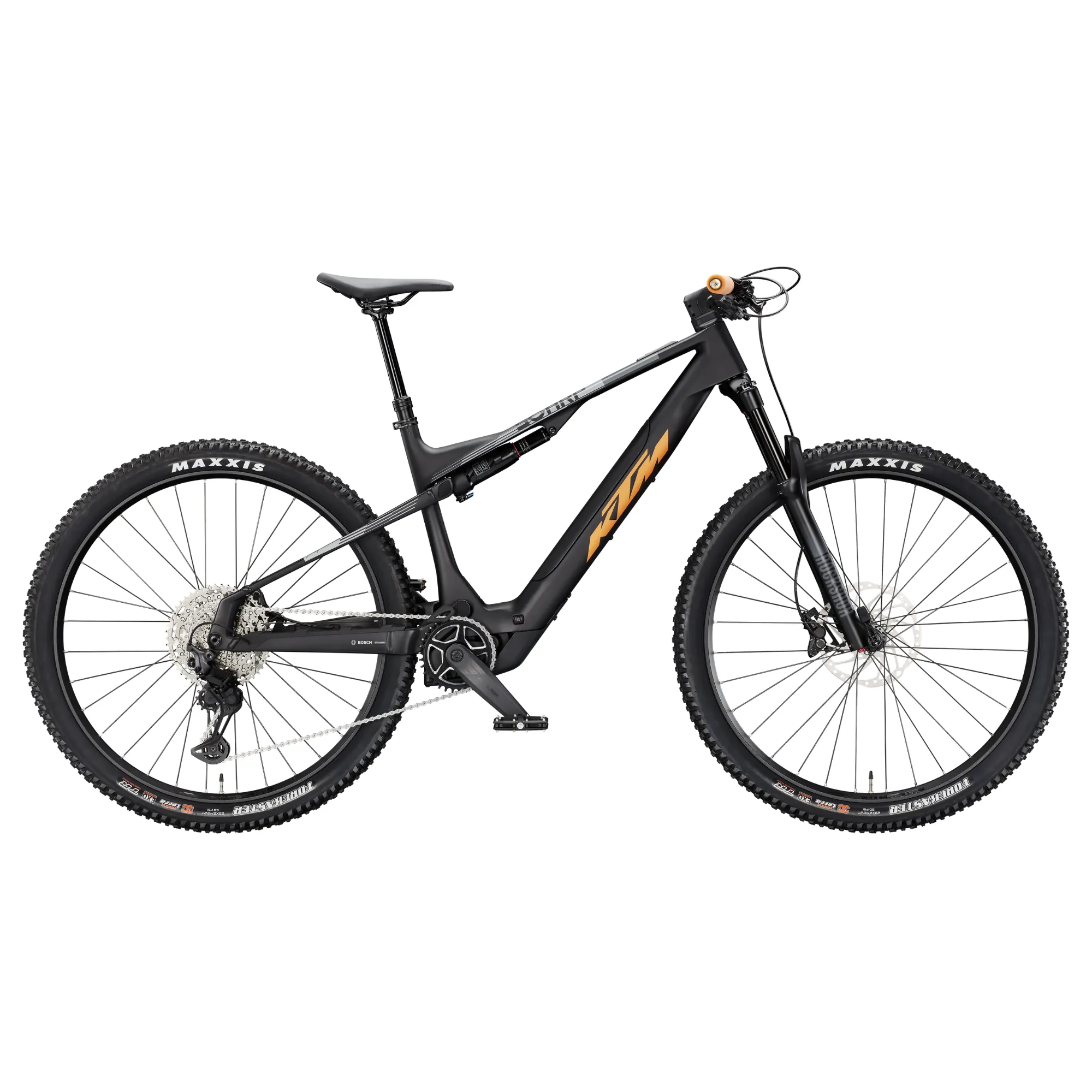 Električno gorsko kolo KTM Macina Scarp SX Elite – lahek karbonski okvir, Bosch Performance Line SX motor, 120 mm vzmetenja, Shimano Deore XT oprema | sportR.si